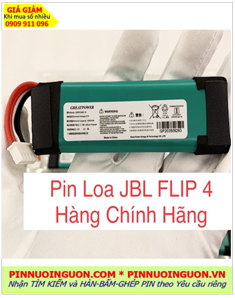 Pin loa JBL FLIP4, Pin sạc Pin loa JBL FLIP4 _Nhận thay pin Pin loa JBL FLIP4 /Nhận bấm ghép pin 